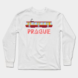 Prague Tram Long Sleeve T-Shirt